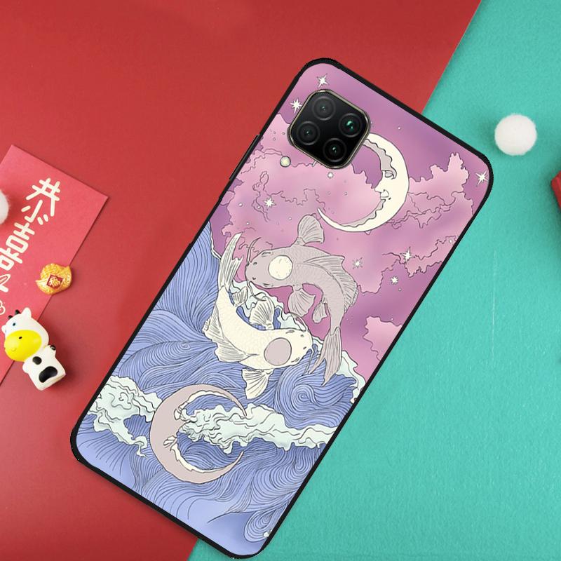 Ying Yang Koi Fisch Für Huawei Nova Y73 Y70 Y72 Y60 Y90 Y61 Y91 8i 7i 11i 12i 12s 9 10 SE P20 P30 P40 Lite Hülle