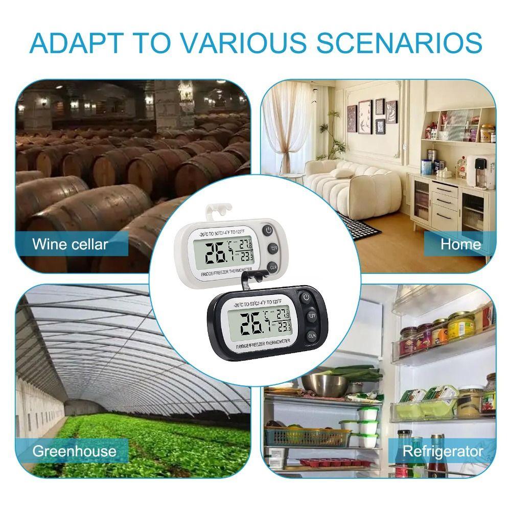 LCD Digitalbildschirm Elektronisches Digitalthermometer Wasserdicht Gefrierschrankthermometer Kühlhaus