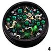 Rainbow  Jelly DIY Nail Art Sticker Rhinestone Fashion 3D Charms Wheel Manicure Rivet Stud