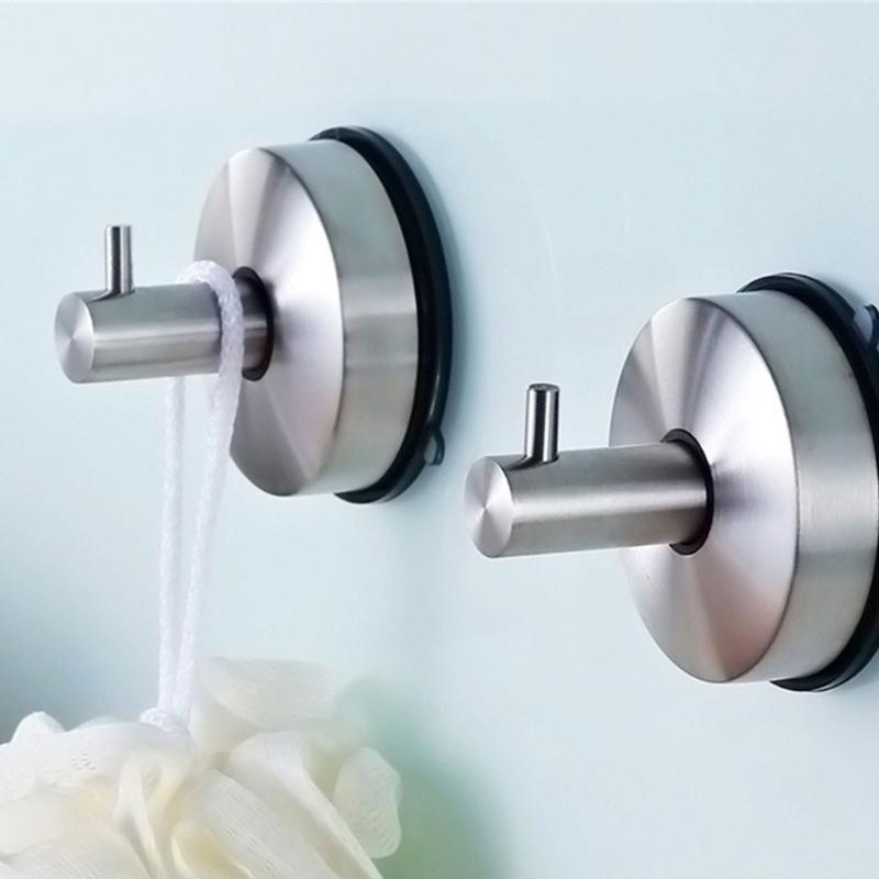 Strong Suction Cup Hook for Holiday Wreaths Bathroom Kitchen Waterproof Stainless Steel Wall Hangers