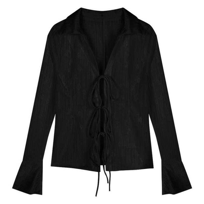 Lace Hollow Out Lace Up Sun Protection Shirt Lace Lace-up Sun Protection Shirt
