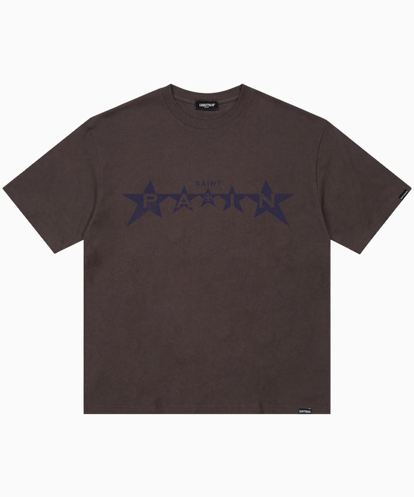 SAINTPAIN Sp Maglietta a Maniche Corte Saint Star Marrone