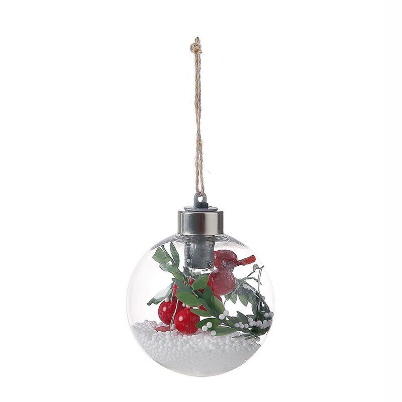 

Ball Transparent Led Light Christmas Tree Hanging Ornaments Decoration Holiday D