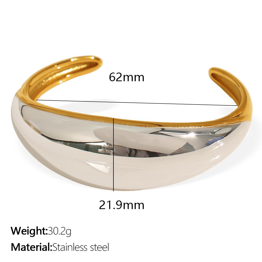 Bracelet Exaggerated Style Wide Room Gold Bracelet Heavy Industry Design High-End Jewelry