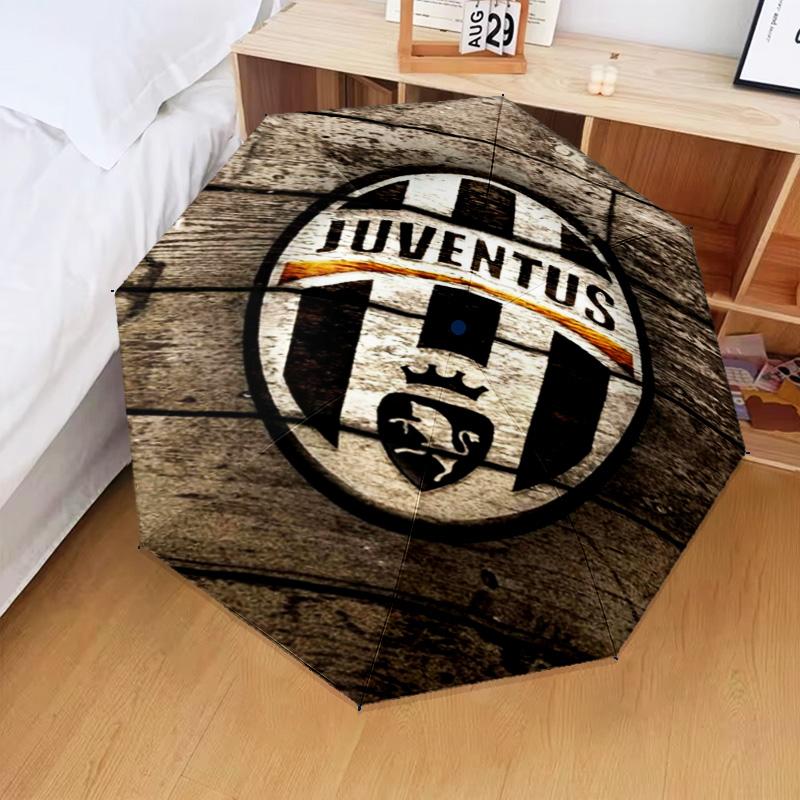 1PC Juventus Football Club Printed Umbrella Folding umbrella, automatic umbrella 8-Frame for Travel, camping Fan gifts Christmas Gifts
