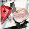 Ceramic Watermelon Apples Shape Earrings Necklace Jewelry Storage Dish Plate