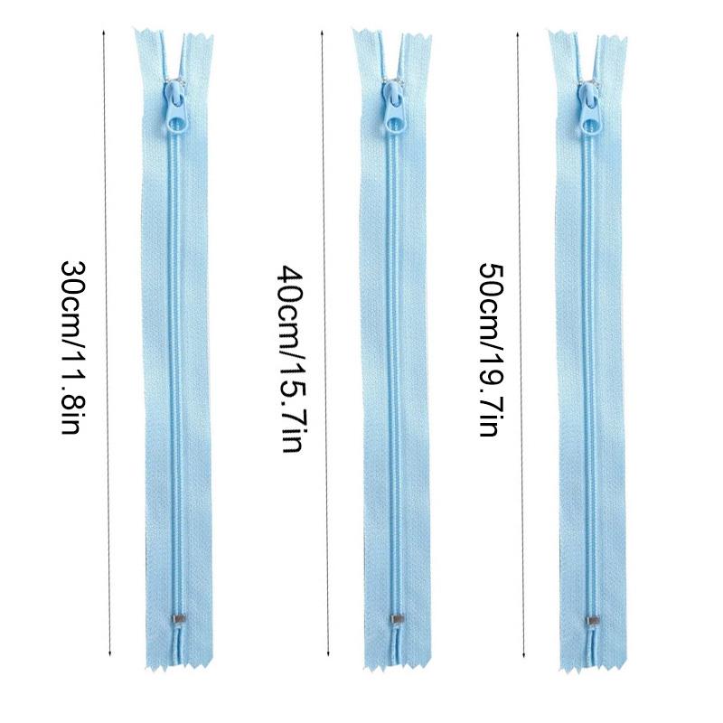 1PC Sewing Zips for DIY Clothing Single Open Tail 40cm Nylon Zippers Colourful Sewing Accessories 3#