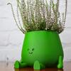 3.14" Happy Face Planter Handmade 3D Printed Cute Guitar Planter Theme Succulent Pot For Guitar Lovers