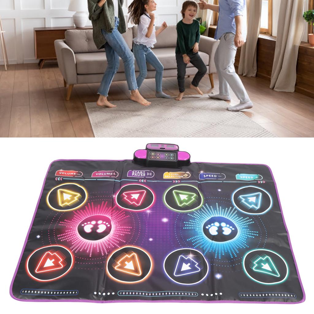 Electronic Dance Mat Built In Music Dual Player Interactive Dance Game Pad for Home Use
