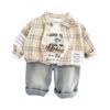 Kids Casual Long-Sleeve Set, Comfortable Daily Wear Outfits