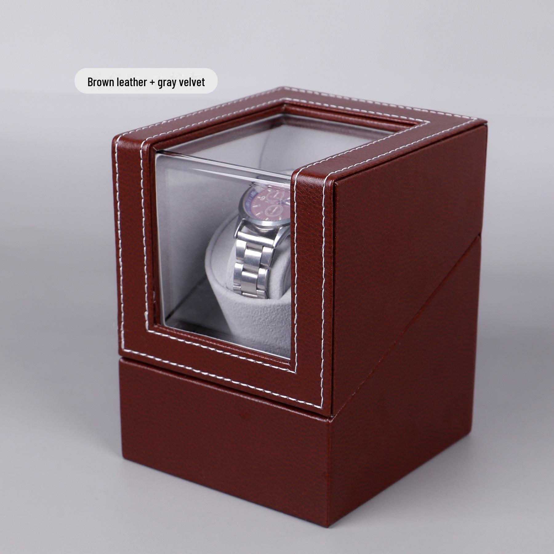 

Автоматический механический заводчик часов Delais: Бесшумная, антимагнитная коробка из искусственной кожи с электродвигателем