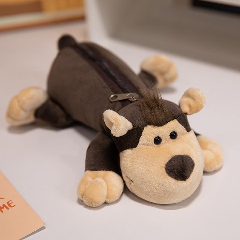 Plush Animal Pen Case With Large Capacity For Students And Office Supplies