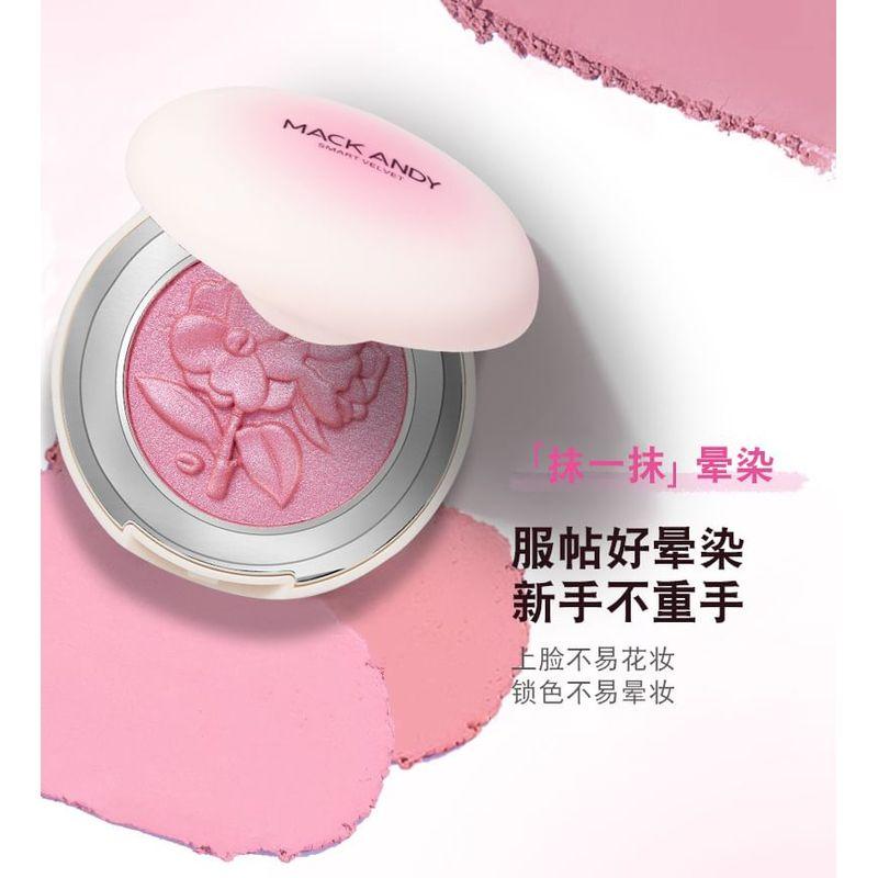 MACK ANDY - Velvety Flower Embossed Blusher- 3 Colors