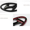 Car Front Rear Emblem Steering Wheel Sticker for Hyundai Elantra Sonata Verna IX35 Tucson IX25 Santa Fe Lafesta Modification AAA1