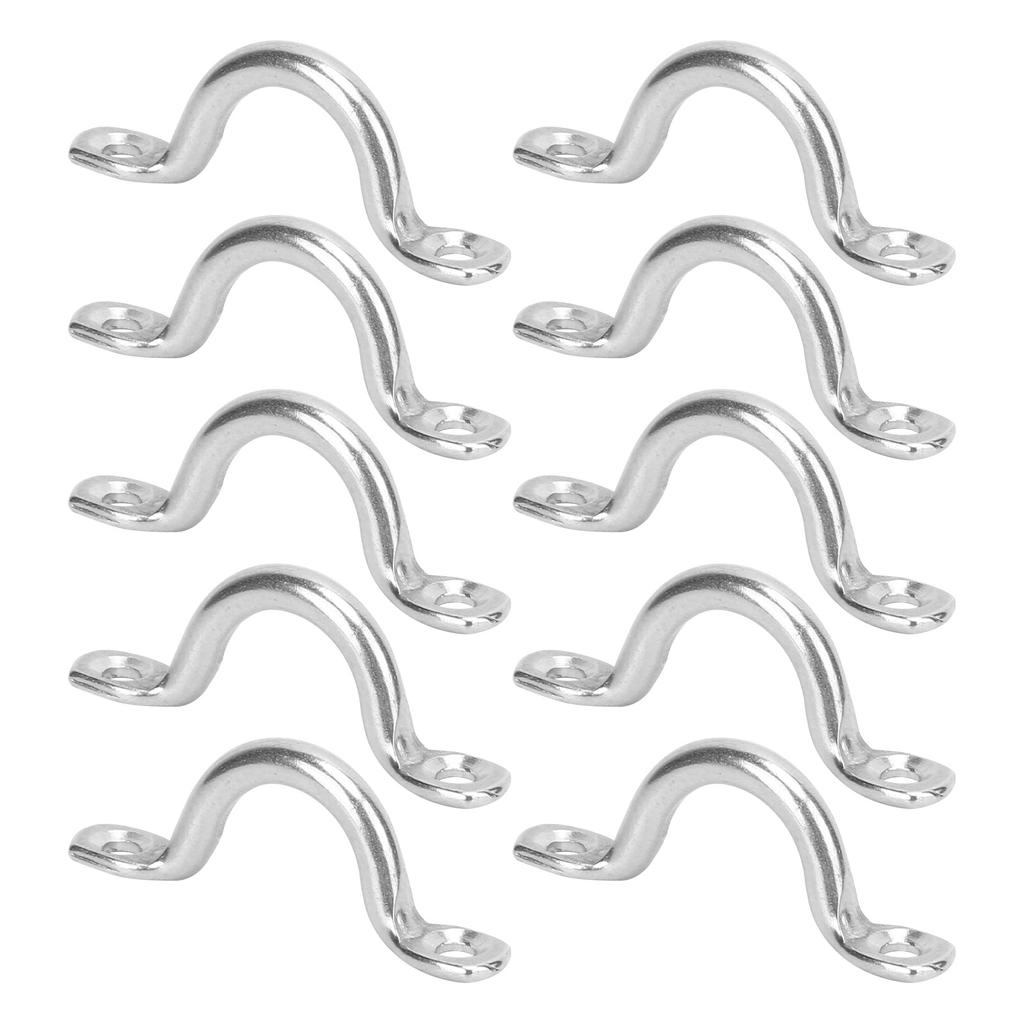 10pcs Stainless Steel Kayak Canoe Rigging Boat Pull Handle Buckles Kayak Accessories