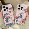 Cartoon D-Doraemons Lichee Leather Pattern Phone Case For Samsung S26 S25 S24 S23 S22 S21 S20 S10 Plus FE Ultra 4G 5G Shockproof