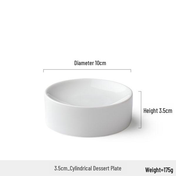 French Fusion Molecular Gastronomy Ceramic Plate - Artistic and Personalized Dessert Dish