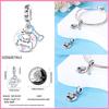 Copper Cute Cat Claw Pink Charm Beads For 3Mm Original Bracelet Diy Fine Jewelry Making
