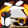 4500mAh  High Power Solar LED Camping Lantern Rechargeable Emergency Power Bank Foldable 6 Light Modes for Camping Fishing