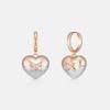 METROCITY JEWELRY Cuore Sterling Silver Combination Earrings A241SE0033CPA