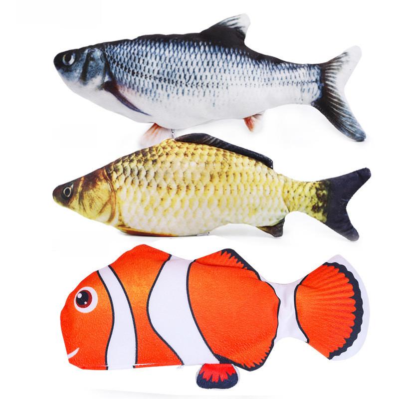 Bionisches Fisch-Haustierspielzeug mit beweglichem Schwanz für Katzen und Kleintiere