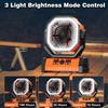 Camping Fan Rechargeable Portable 20000mAh Battery Operated Outdoor Fan with LED Light and Hook for Tent Car Trip Wireless Fans