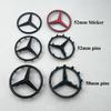 2025 Horké Pro Mercedes Benz 52mm 58mm ABS Chromová Černá Hvězda Logo Mercedes Znak na Volantu Samolepka Pro Mercedes Benz C E S Cla