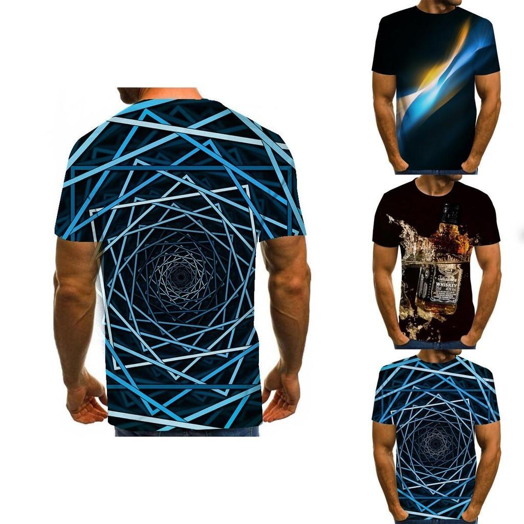 Vibrant Funny Hypnosis 3d T-shirt For Men And Women With Soft Casual Short Sleeves