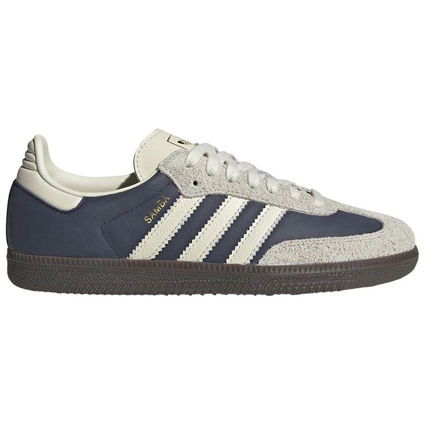 adidas Samba OG Night Indigo Crew White Damen Sneaker Blau Cremeweiß Gold-Metallic IG1968