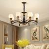 Modern and Simple Chandelier, Ceramic Dining Room Light Study and Bedroom Lamp