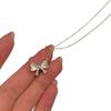Moon Star Pendant Necklace Sweet Bow Dainty Necklace Collection Elegant Minimalist Zinc Alloy Jewelry For Women Gifts