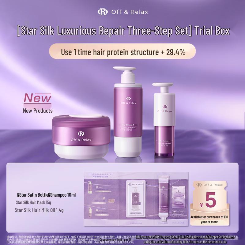 

Off&Relax Star Satin Repair Haircare Travel Set