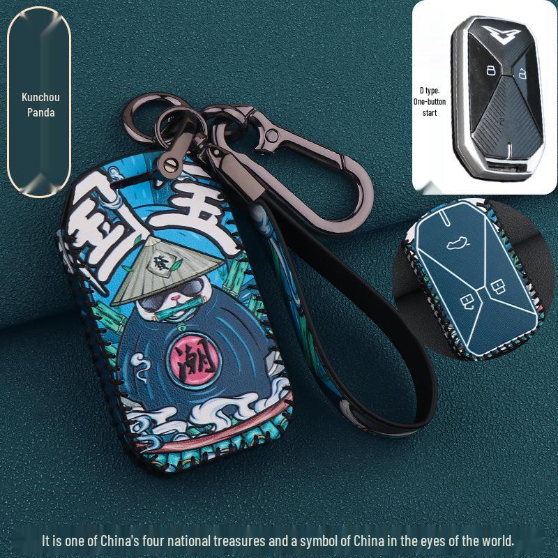 Kaiyi Kunlun 300/500 Skórzany Zestaw Etui na Klucze dla Modeli 2023