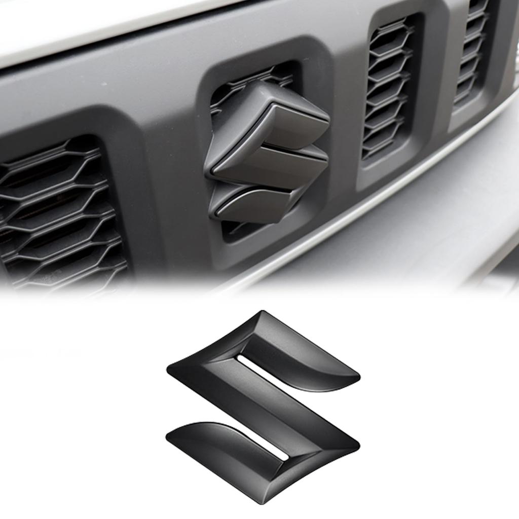 New Suzuki Jimny Grille S Mark JB64 Jimny Sierra JB74 Jimny Nomad JC74 Emblem Cover Genuine Emblem (Matte Black)