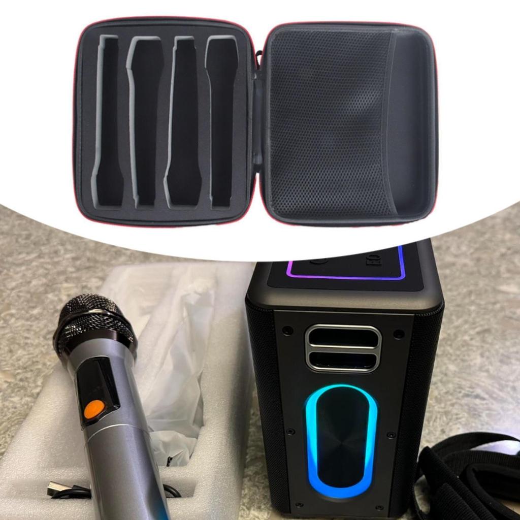 Case Carrying with Sponge Padding Water Resistant Anti-Drop Accessory Bag Portable Handle