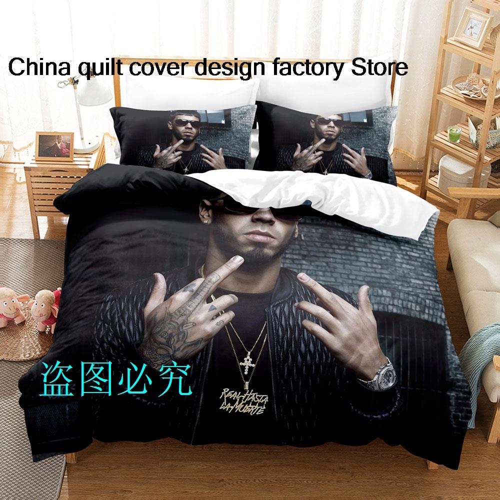 Raper Anuel A printed Beding Sets exquisite bed suplies set duvet cover bed comforter set beding set luxury birthday gift