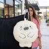 Metal Ring Seal Plush Keychain Bag Charms Seal Plush Key Ring Seal Doll Pendant  Women Girls