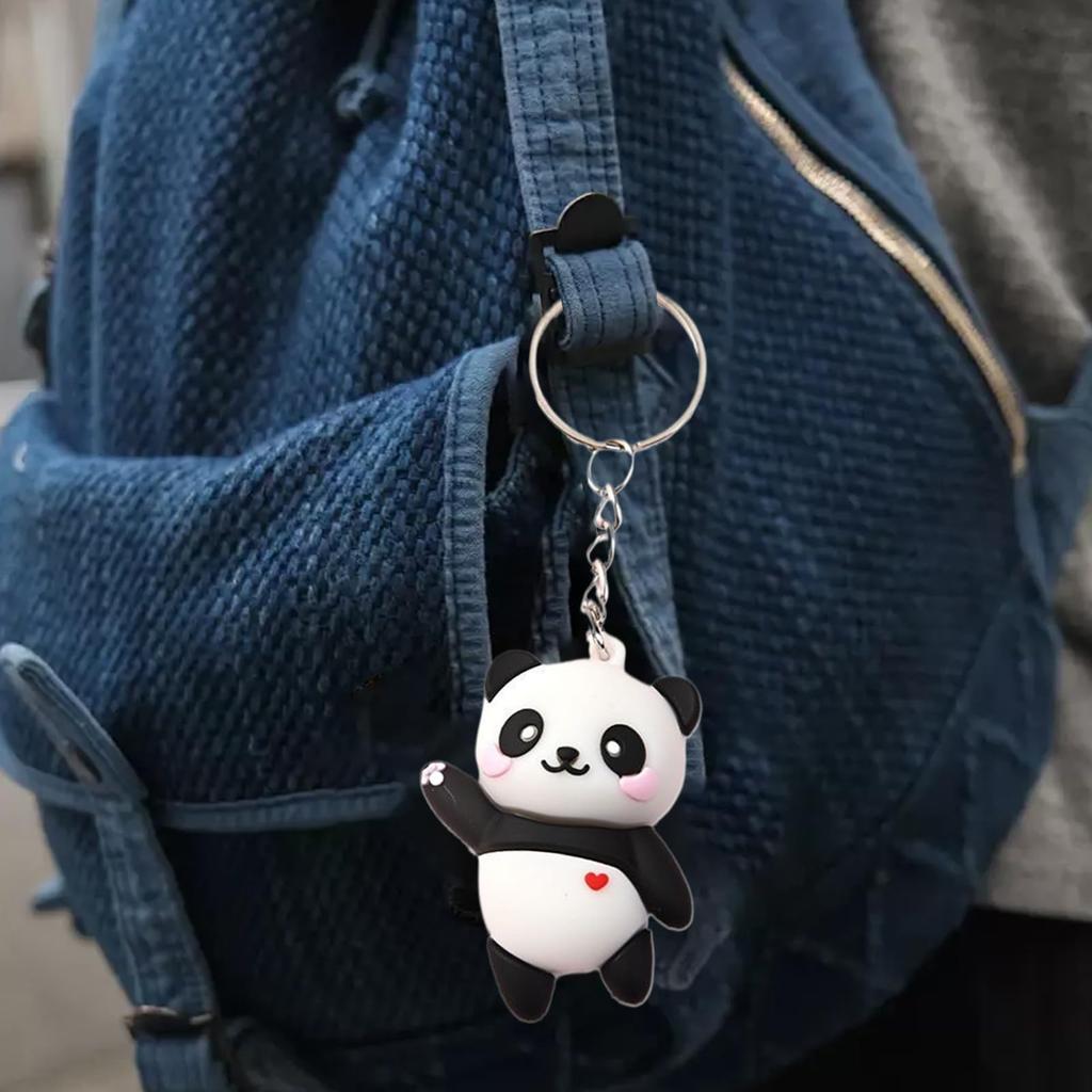 Panda Keychain, Keychain, Cute, 3D 3D Design, Scratch Resistant, Safe Design for Kids, Bag