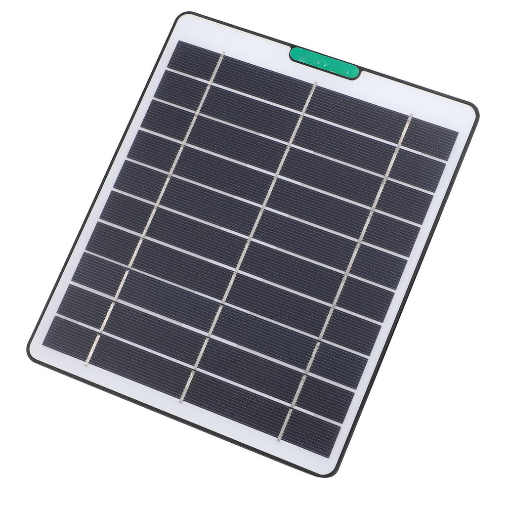 5W Solar Panel Charger Solar Charger with Type C Port for Security Camera Doorbell Outdoor Indoor Use Black