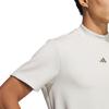 Adidas Golf Men's Code Chaos Mock Neck Short Sleeve Shirt in Alumina/Olive Strata