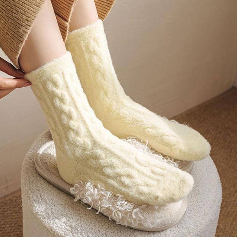 Winter sleep socks for pregnant women, thick fabric Sky