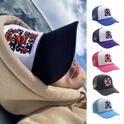 American Style Letters Lip Embroidered Baseball Hats Men Women Outdoor Sunshade Adjustable Breathable Fashion Street Truck Caps