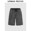UR 2025 Sommar Herrmode Jeansshorts med Dragsko