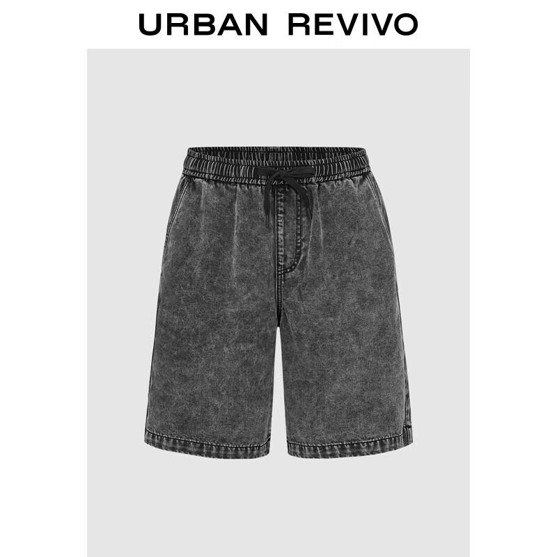 UR 2025 Summer Men s Fashion Drawstring Denim Shorts 32