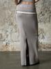 Iyussiti Folding Maxi Skirt - Beige