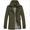 Herbstwäsche Herren Freizeitmantel Mittellange Windjacke Herren Business Herrenjacke