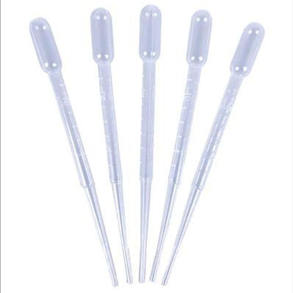 100 Stück Plastik 2ml Flüssigkeitstropfer Transparentes Augentropfer-Set Transfer Graduierte Pipetten Wissenschaft und Labor