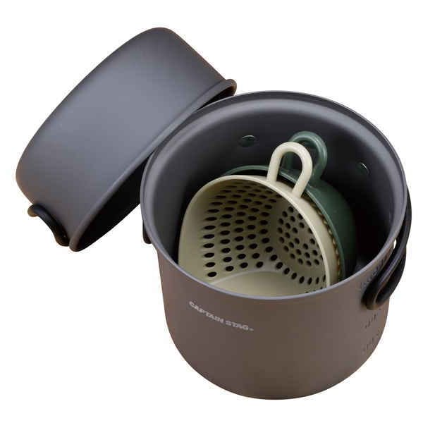 Pearl Kinzoku Pearl Uh 4716 [scoop Bowl Colander Set Mini Size Olive X Beige Captain Stag]