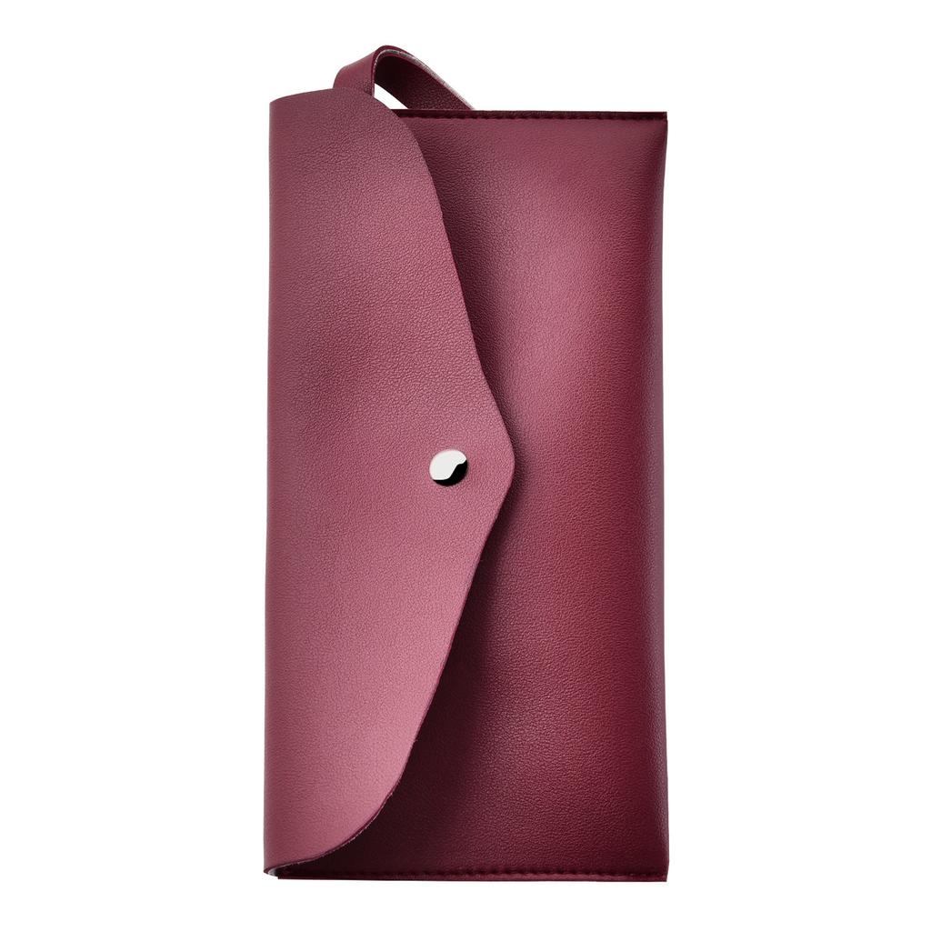 Leather Makeup Bag Portable Makeup Brush Organizer Pouch 24x12cm Cosmetic Travel Toiletry Organizer for Women Girls