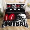 3D American Football King Queen Duvet Cover Ball Sports Bedding Set For Kids Teens Boy Sport Fans 2/3pcs Polyester Quilt Cover
